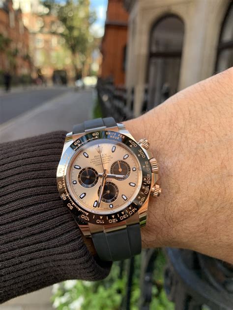 rolex daytona rose gold wrist|chrono24 rolex daytona rose gold.